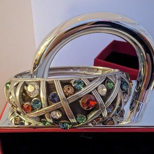 BRIGHTON RETIRED CRYSTAL MAGNETIC BANGLE BRACELET  😍
